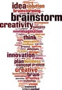 Brainstorm word cloud