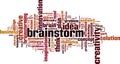 Brainstorm word cloud