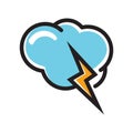 Brainstorming Cloud Power Creative Solution Unique Symbol