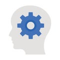 Brainstorming, cog Vector icon which can easily modify Royalty Free Stock Photo