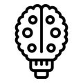 Brainstorming icon outline vector. Choice code Royalty Free Stock Photo