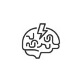 Brainstorming line icon