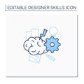 Brainstorming line icon