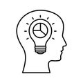 Brainstorming  Line Style vector icon which can easily modify or edit Royalty Free Stock Photo