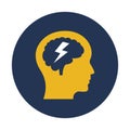 Brainstorming Vector Icon which can easily modify
