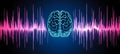 Brainwave Harmony Abstract Concept of Music, Memory, and the Brains Rhythmic Dance.