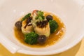 Braised abalone with broccoli and bean curd, premium expensive C