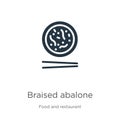 Braised abalone icon vector. Trendy flat braised abalone icon from food and restaurant collection isolated on white background.