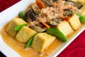 Braised beancurd with crabmeat Royalty Free Stock Photo