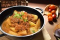 Beef Brisket offal raddish hot pot Royalty Free Stock Photo