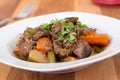 Braised beef pot roast stew Royalty Free Stock Photo