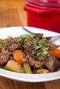 Braised beef pot roast stew Royalty Free Stock Photo