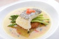 Braised cod fish Royalty Free Stock Photo