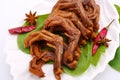 Braised Duck Feet. Royalty Free Stock Photo