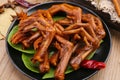 Braised Duck Feet. Royalty Free Stock Photo