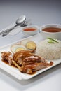 Braised Duck Meat Rice Royalty Free Stock Photo