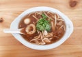 Braised fish maw in red gravey Royalty Free Stock Photo