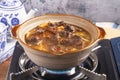 Braised mutton hot pot. Royalty Free Stock Photo