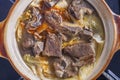 Braised mutton hot pot. Royalty Free Stock Photo