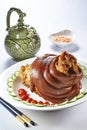 Braised pork leg tradition chinese cuisine