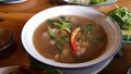 Braised pork Seasoned soup with Fermented Shrimp Paste Chili Sauce Thai style