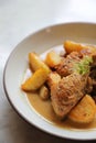 Braised roasted chicken with potatoes