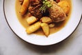 Braised roasted chicken with potatoes