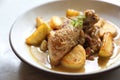 Braised roasted chicken with potatoes