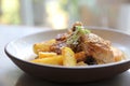 Braised roasted chicken with potatoes