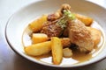 Braised roasted chicken with potatoes