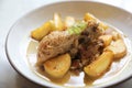 Braised roasted chicken with potatoes