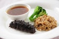 Braised Sea Cucumber in Abalone Sauce Royalty Free Stock Photo