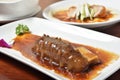 Braised sea cucumber Royalty Free Stock Photo