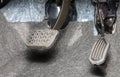 Brake and Accelerator Pedal of Car in Zoom View Royalty Free Stock Photo