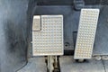 Brake and accelerator pedal for cars. Royalty Free Stock Photo
