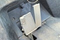 Brake and accelerator pedal for cars. Royalty Free Stock Photo