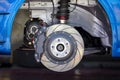 Brake caliper disc brakes Royalty Free Stock Photo