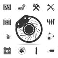 brake disc icon. Detailed set of car repear icons. Premium quality graphic design icon. One of the collection icons for websites,
