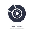 brake disc icon on white background. Simple element illustration from Transportation concept Royalty Free Stock Photo