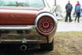 The brake light of personal luxury car Ford Thunderbird (third generation), close-up.