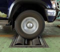 Brake testing system of car Royalty Free Stock Photo