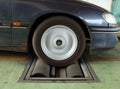 Brake testing system of car Royalty Free Stock Photo