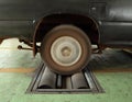Brake testing system of car Royalty Free Stock Photo