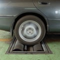 Brake testing system of car Royalty Free Stock Photo