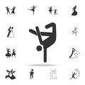 brakedance icon. Set of people in dance element icons. Premium quality graphic design. Signs and symbols collection icon for webs