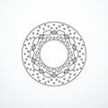 Motorcycle brake disc rotor icon. Vector illustration Royalty Free Stock Photo