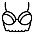 Bralette bra icon, outline style Royalty Free Stock Photo