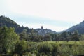 Bram Romania, 29th of September: Bran Castle view from Poiana Regelui park