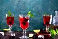 Bramble drink, front view Royalty Free Stock Photo