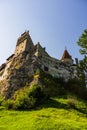 Bran Castle Castelul Bran. Legendary historical castle of Dracula in Transylvania, Brasov region, Romania Royalty Free Stock Photo